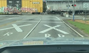 Stuck Truck Struck by Train