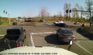 Brake Failure Sends Semi Truck Plowing Through Intersection