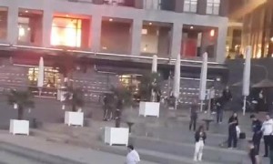 Distressed Driver Gets Car Stuck on Stairs