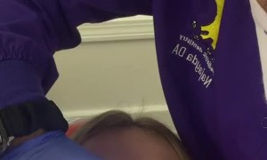 Girl Struggles to Relax at the Dentist