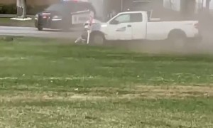 Cop Spike Strip Stops High Speed Chase