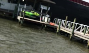 Barge Destroys Docks After Breaking Free From Its Moorings