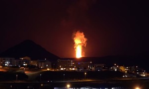 Huge Lava Fountains Explodes From Volcano