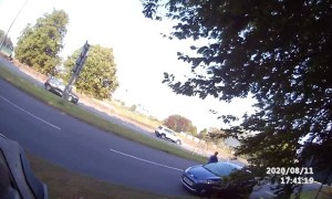 Cyclist and Driver Have Roadside Altercation over Close Pass