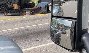 Semi Truck Has A Heavy Haul