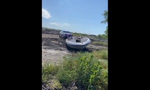 Abandoned Boat Gets Pulled Over