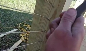 Playing A Famous Tune on Deck Railing Cables