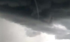 Water Spout Touches Down in Thailand