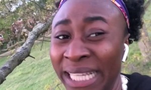 Curious Woman Climbs Into Predicament