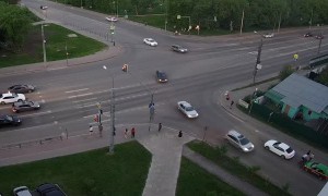 Frustrated Driver Gets Gas in His Face