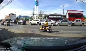 Six Car Rear End Accident