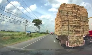 Fast Reflexes Save Driver from Rear-Ending Semi Truck