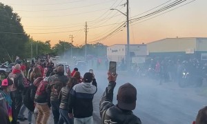 Drag Racer Puts Car into Power Line Pole