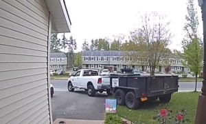 Doorbell Captures Man's Moment of Instant Karma