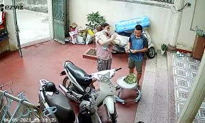 Quick Guy Saves Kid on Stairs