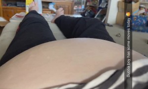 Excited Baby Has a Party Inside the Womb