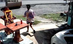 Quick Reaction Stops Rolling Collision