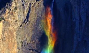 Absolutely jaw-dropping natural phenomena occurs at Yosemite Falls