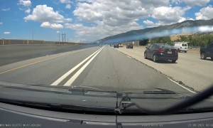 Calm Driver Dodges Car Crash