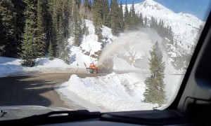 Driving Under a Snow Plow's Spray