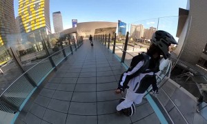 Escalator Mishap on an Electric Unicycle