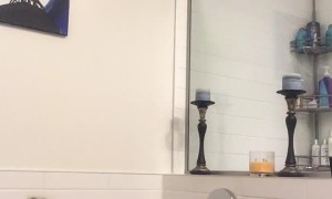 Girl Stuck in Dress Falls into Tub