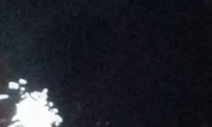 Rider Celebrates with Helmet Mounted Sparkler