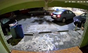 Car Gets Bumper Bumped
