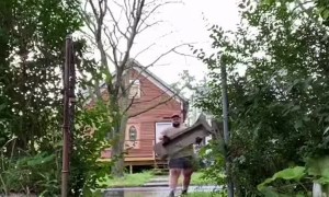 Kind Neighbor Replaces Crumbling Front Steps