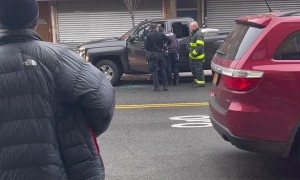 Ambulance Rammed in Action Packed Traffic Stop