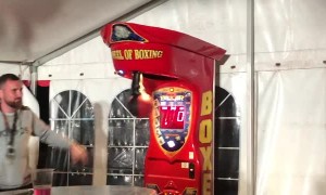 Flying Superwomen Punch Ends in Face Plant