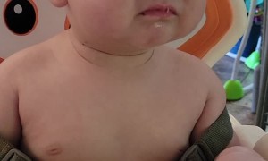 Baby's First Taste of Lemon Pepper Tuna Face