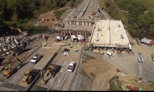 55-Hour Sliding Superstructure Replacement Timelapse