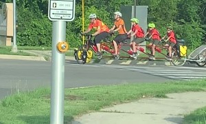 Family of Six Ride Custom Bike