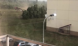 Tornado Forms in Tver Region of Russia