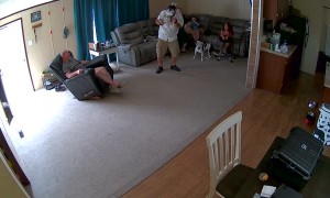 Ceiling Fan Smacked During VR Session