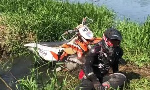 Belarus Biker Does Handlebar Somersault