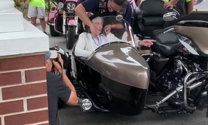 100-Year-Old Birthday Ride With Bikers Club