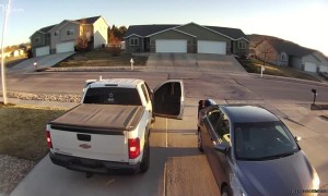 Man Tumbles Down Driveway After Ankle Collapses