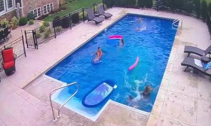 Pool Float Faceplant