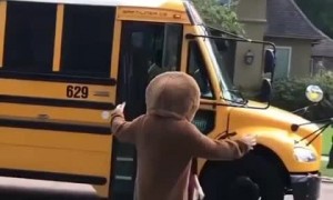 Teen surprises little brother with funny costumes every day after school