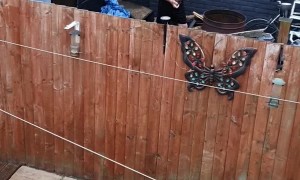 Neighbor Surprised When Lighting Fire