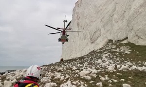Injured Climber Rescued via Helicopter