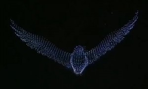 Epic moving art in the sky brought to life by thousands of drones