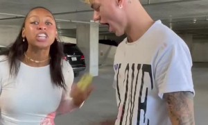 Joke Stains White Dress Red