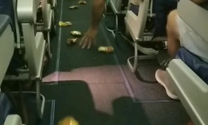 Snacks Slide During Takeoff