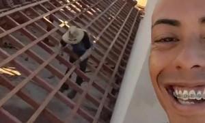 Worker Slips on Roof