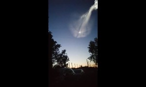 Unknown Jellyfish Looking Object Enters Atmosphere