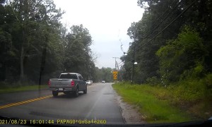 Large Branch Snaps and Lands on Unexpecting Car