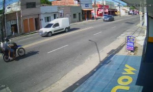 Careless U-Turn Leads to Motorcycle Spill